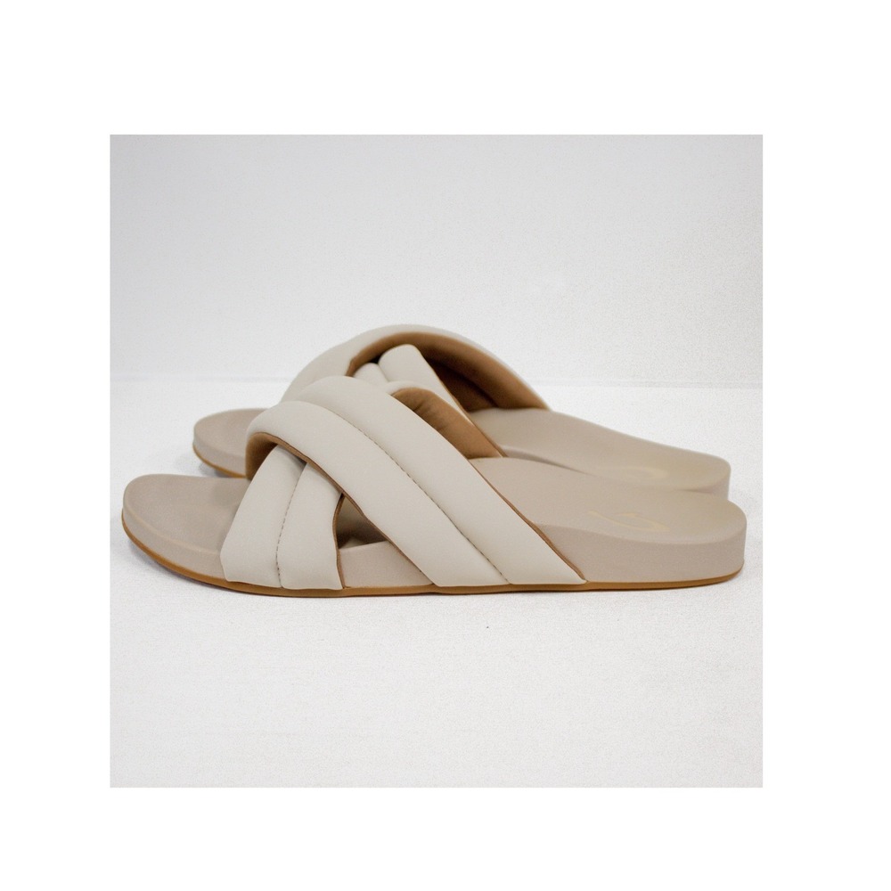 OluKai Hila Sandal Beige Slides Women's Size 9 US/ 39 EUR- Neutral, Casual Chic - Picture 4 of 10